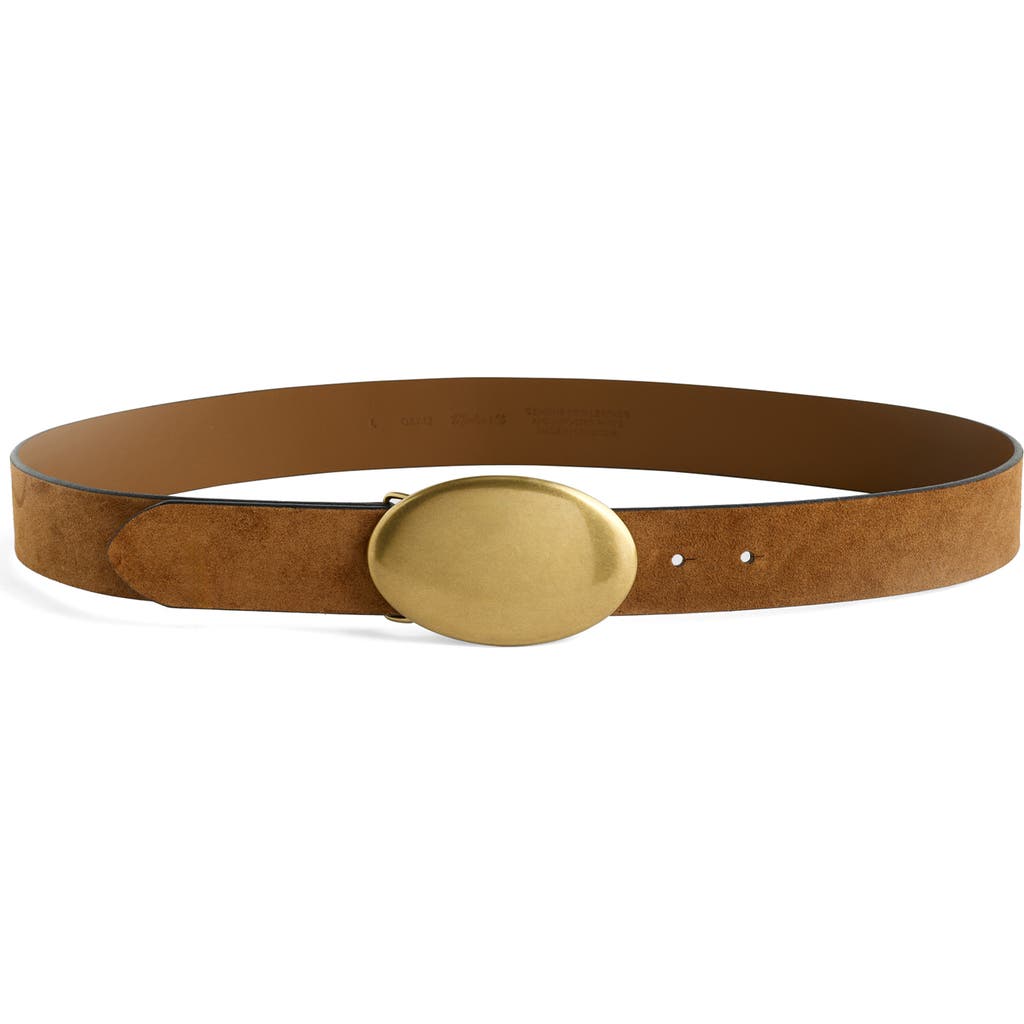 Madewell Madewell Oval Buckle Suede Belt