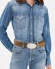 Madewell Madewell Oval Plaque Buckle Belt Forage - 3