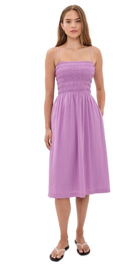 Madewell Madewell Peony Midi Dress Warm Wisteria