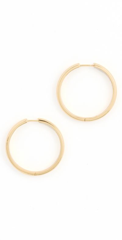 Madewell Madewell Perfect Large Hoop Earrings Warm Gold One