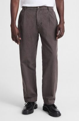 Madewell Madewell Pleated Cotton Twill Pants