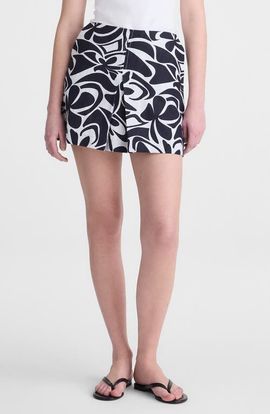 Madewell Madewell Pleated Linen Miniskirt