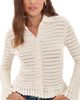 Madewell Madewell Pointelle Knit Peplum Cardigan Canvas - 1