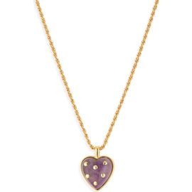 Madewell Madewell Polka Dot Heart Pendant Necklace