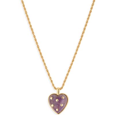 Madewell Madewell Polka Dot Heart Pendant Necklace