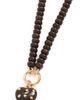 Madewell Madewell Polka Dot Stone Heart Charm Necklace DARK CHICORY One - 1