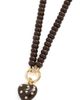Madewell Madewell Polka Dot Stone Heart Charm Necklace DARK CHICORY One - 6