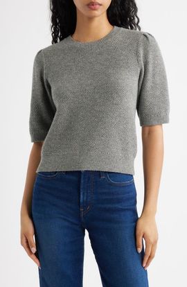 Madewell Madewell Puff Sleeve Textured Sweater