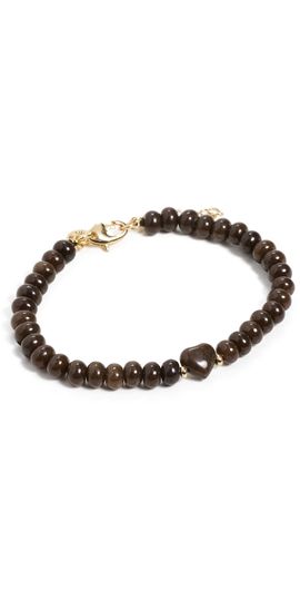Madewell Madewell Puffy Beaded Heart Bracelet DARK CHICORY One