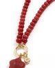 Madewell Madewell Puffy Flower Beaded Charm Necklace Pomegranate Seed One - 1