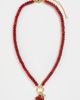Madewell Madewell Puffy Flower Beaded Charm Necklace Pomegranate Seed One - 2