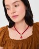 Madewell Madewell Puffy Flower Beaded Charm Necklace Pomegranate Seed One - 3