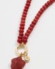 Madewell Madewell Puffy Flower Beaded Charm Necklace Pomegranate Seed One - 4