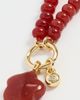 Madewell Madewell Puffy Flower Beaded Charm Necklace Pomegranate Seed One - 5