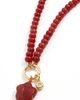 Madewell Madewell Puffy Flower Beaded Charm Necklace Pomegranate Seed One - 6