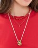 Madewell Madewell Puka Shell Mixed Necklace Layer Pack Enamel Red One - 3