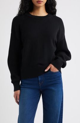 Madewell Madewell Rib Drop Shoulder Crewneck Sweater