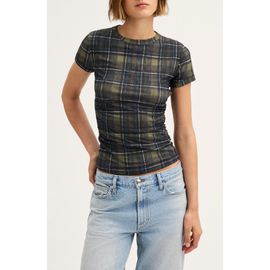 Madewell Madewell Ruched Cap Sleeve Tee