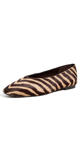 Madewell Madewell Sage Ballet Flats Light Chevron Haircalf Multi