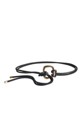 Madewell Madewell Sculpted Buckle Leather Tie Belt