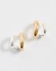 Madewell Madewell Sculpted Illusion Earrings Mixed Metal One - 2