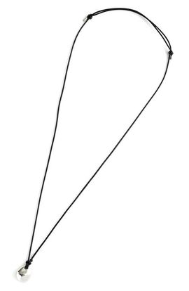 Madewell Madewell Sculptural Pendant Leather Necklace