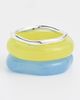 Madewell Madewell Sculptural Resin Bangle Bracelet Set Tranquil Blue One - 2