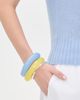 Madewell Madewell Sculptural Resin Bangle Bracelet Set Tranquil Blue One - 3