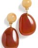 Madewell Madewell Semi-Precious Double Drop Earrings Red Aventurine One - 1