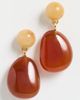 Madewell Madewell Semi-Precious Double Drop Earrings Red Aventurine One - 2