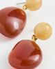 Madewell Madewell Semi-Precious Double Drop Earrings Red Aventurine One - 4