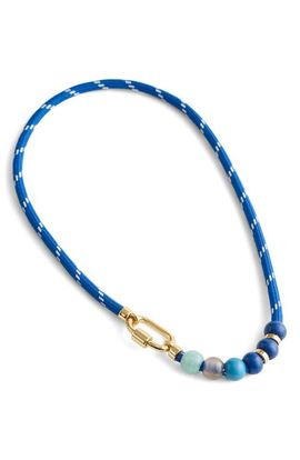 Madewell Madewell Semiprecious Beaded Carabiner Paracord Necklace
