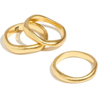 Madewell Madewell Set of 3 Oval Stacking Rings