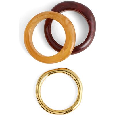 Madewell Madewell Set of 3 Sculptural Resin Stacking Rings