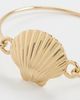 Madewell Madewell Shell Skinny Bangle Antique Gold One - 4