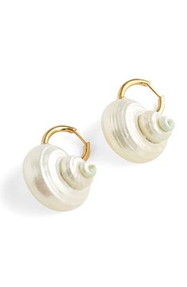 Madewell Madewell Shell Statement Hoop Earrings