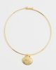 Madewell Madewell Shell Wire Collar Necklace Antique Gold One - 2