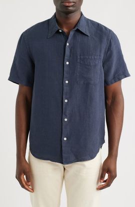 Madewell Madewell Short Sleeve Linen Shirt