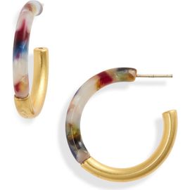 Madewell Madewell Small Half Acetate Hoop Earrings
