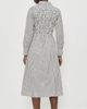 Madewell Madewell Smocked Midi Shirt Dress White Black Stripe - 3