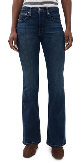 Madewell Madewell Stretch Flare Jeans in Deep Ocean Deep Ocean Wash