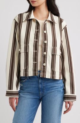 Madewell Madewell Stripe Crop Jacket