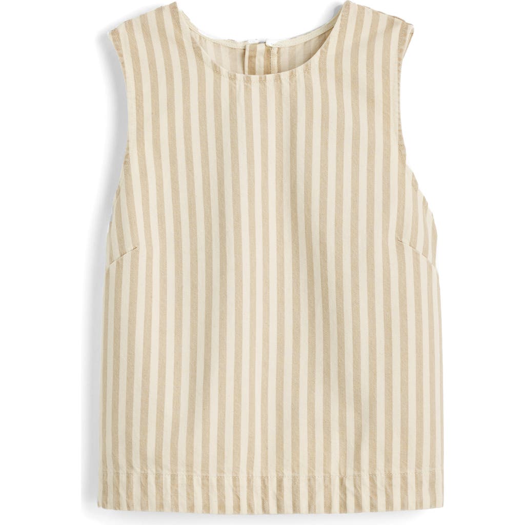 Madewell Madewell Stripe Denim Boxy Shell Top
