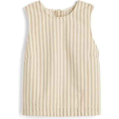 Madewell Madewell Stripe Denim Boxy Shell Top
