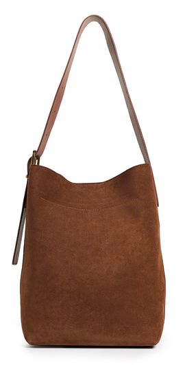 Madewell Madewell Suede Essentials Bucket Tote Soft Mahogany One