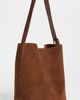 Madewell Madewell Suede Essentials Bucket Tote Soft Mahogany One - 4