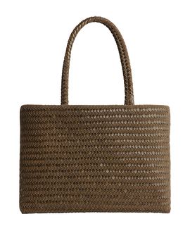 Madewell Madewell Suede Leather Handwoven Tote