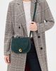 Madewell Madewell Suede Small Dakota Saddle Crossbody Bag Midnight Forest One - 3