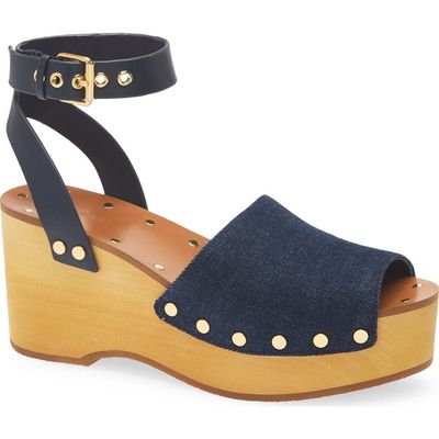 Madewell Madewell The Anouk Denim Platform Clog Sandal