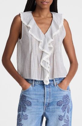 Madewell Madewell The Blaire Ruffle Sleeveless Top